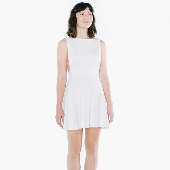 American Apparel Ponte Sleeveless Skater Dress - Picture 4 of 7
